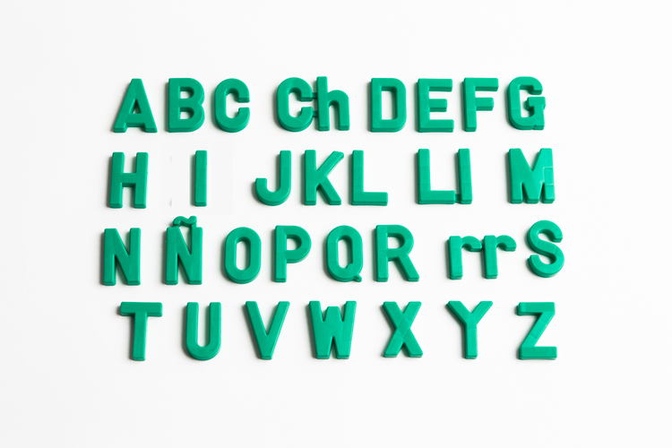 Magnetic Uppercase Spanish Letters