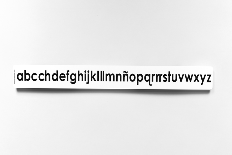 Lowercase Spanish Desk-size Alphabet Strip