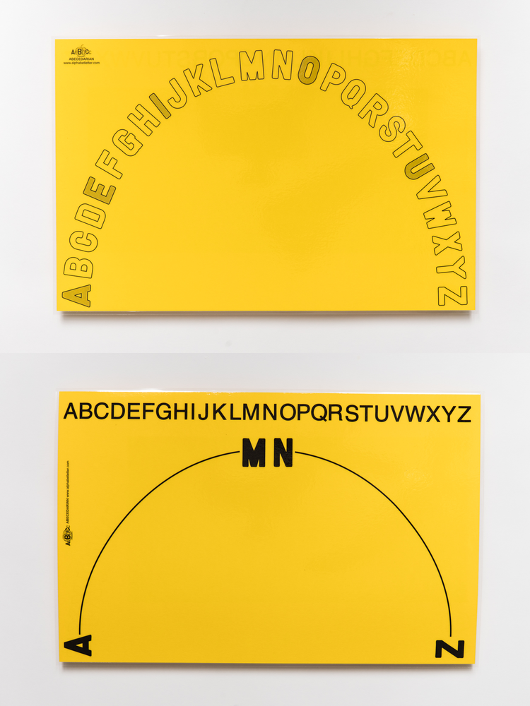 Uppercase English Alphabet Arc/Mat (11" x 17")